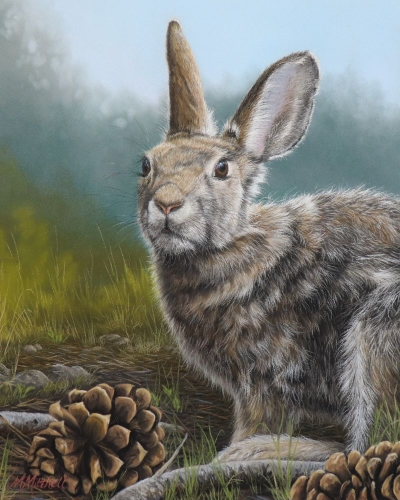 Bad Hare Day 10x8 $550 at Hunter Wolff Gallery